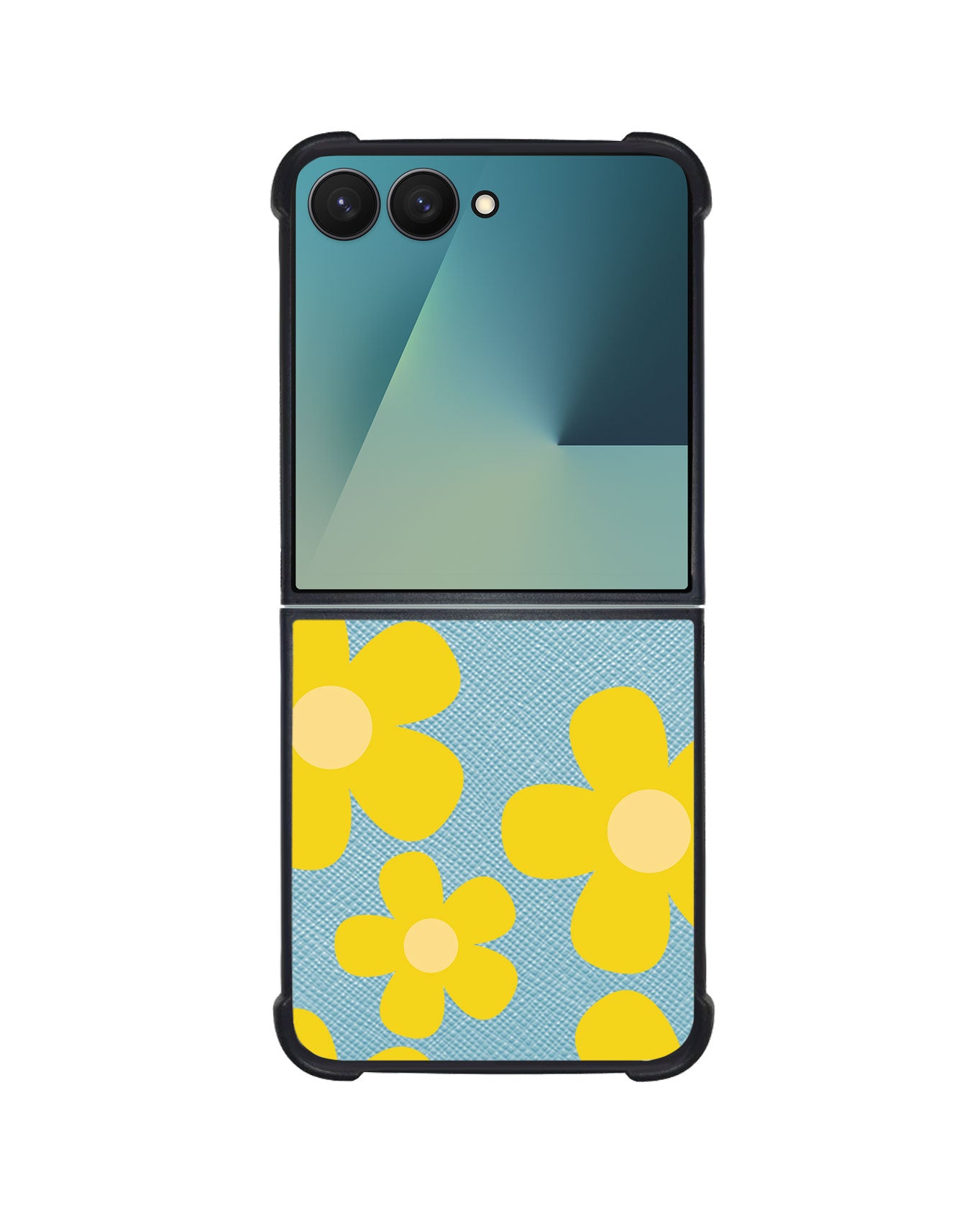 Android Flip / Fold Leather Grip - Daisy Sunshine