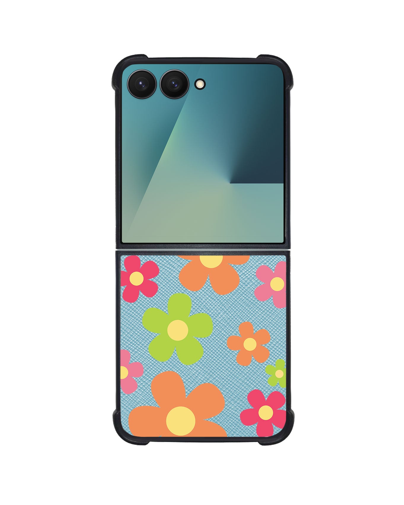 Android Flip / Fold Leather Grip - Daisy Sunshine 2.0
