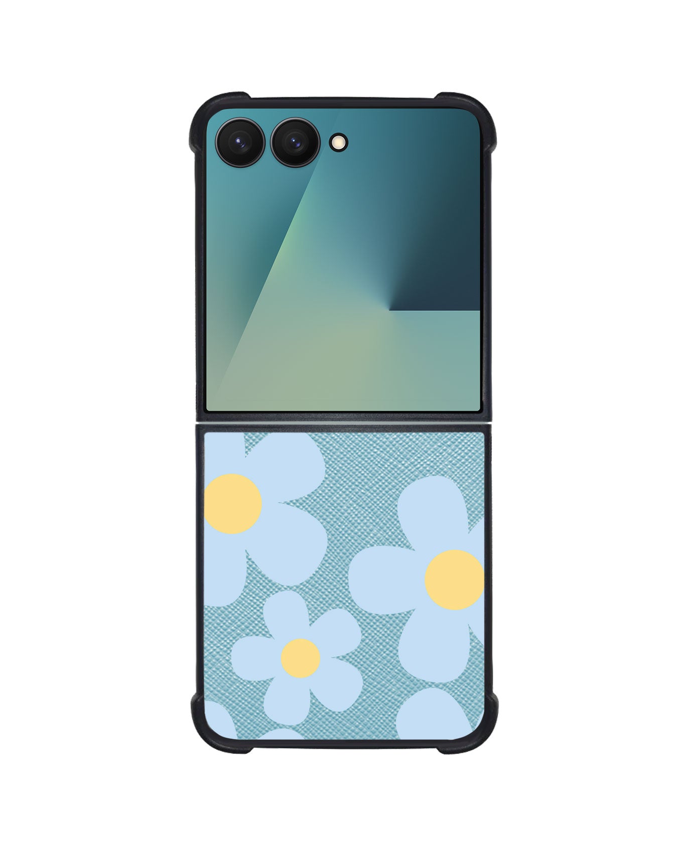 Android Flip / Fold Leather Grip - Daisy Garland