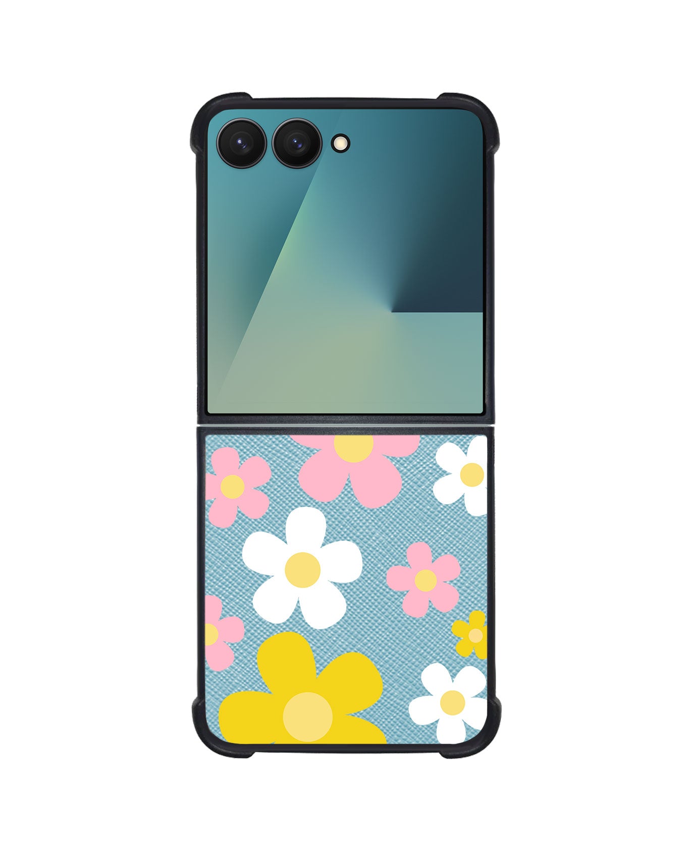 Android Flip / Fold Leather Grip - Daisy Fresh