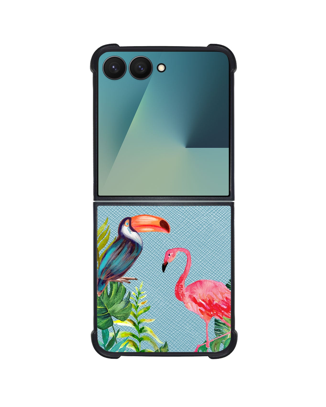 Android Flip / Fold Leather Grip - Tropical
