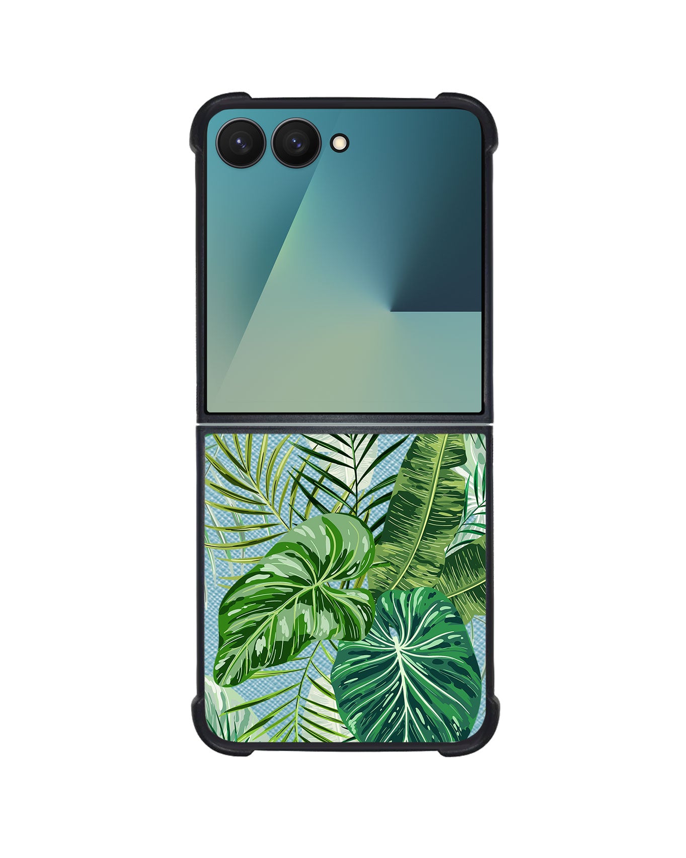 Android Flip / Fold Leather Grip - Rainforest