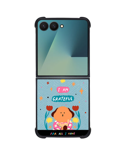 Android Flip / Fold Leather Grip - Kiku and the Cat