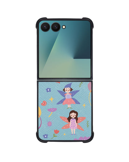 Android Flip / Fold Leather Grip - Fairy Pattern