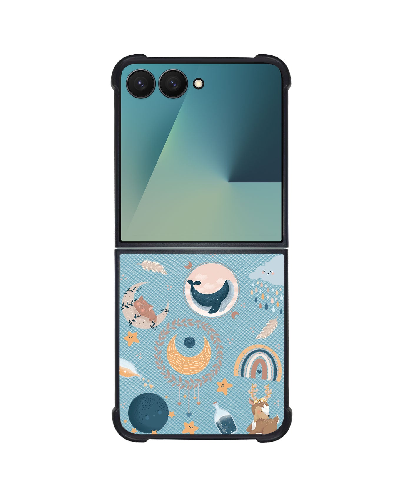 Android Flip / Fold Leather Grip - Boho