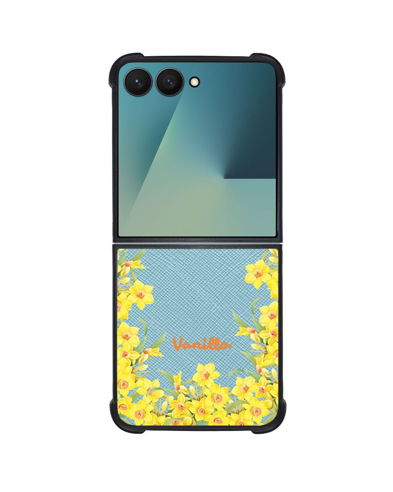 Android Flip / Fold Leather Grip - March Daffodils