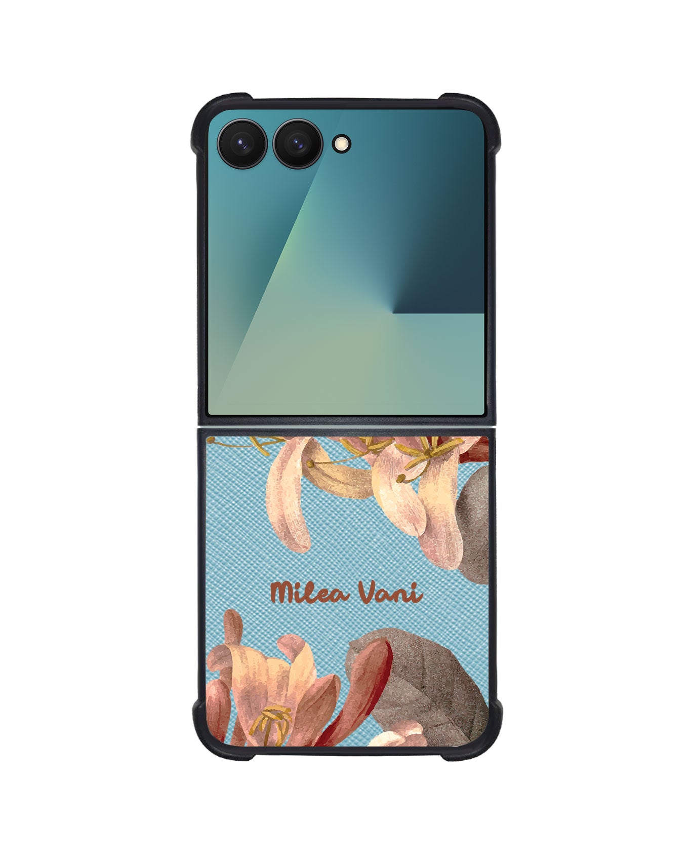 Android Flip / Fold Leather Grip - June Honey Suckle