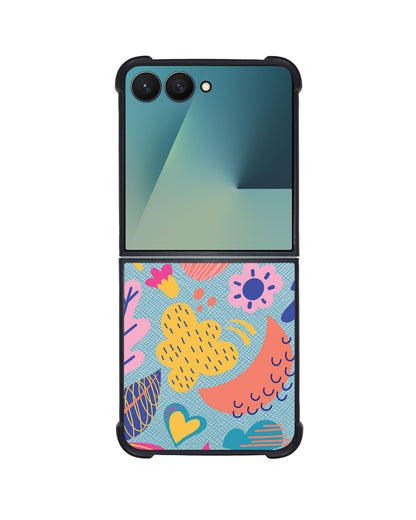 Android Flip / Fold Leather Grip - Florals