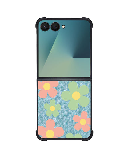 Android Flip / Fold Leather Grip - Daisy Spring