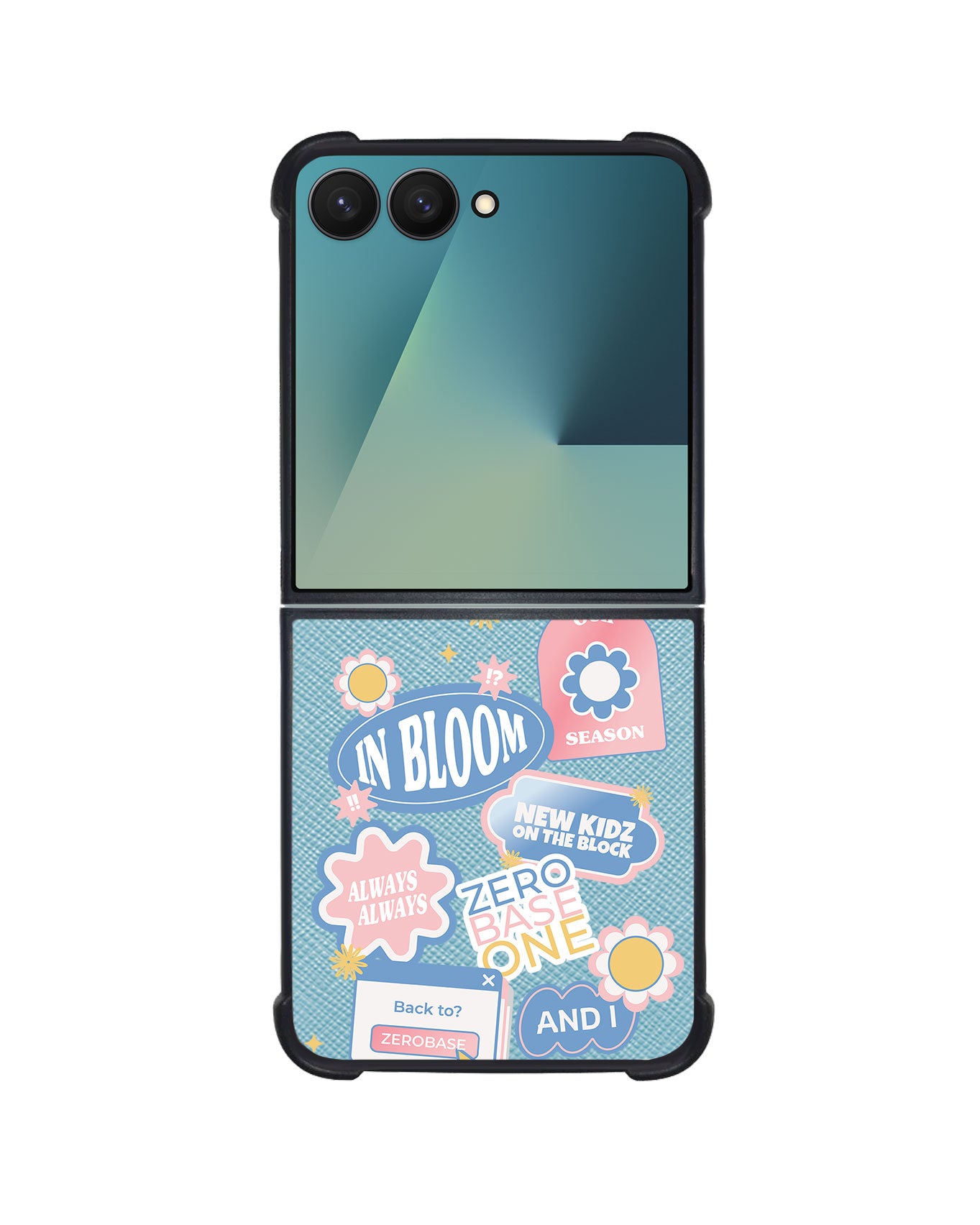 Android Flip / Fold Leather Grip - Zerobaseone Song Sticker Pack