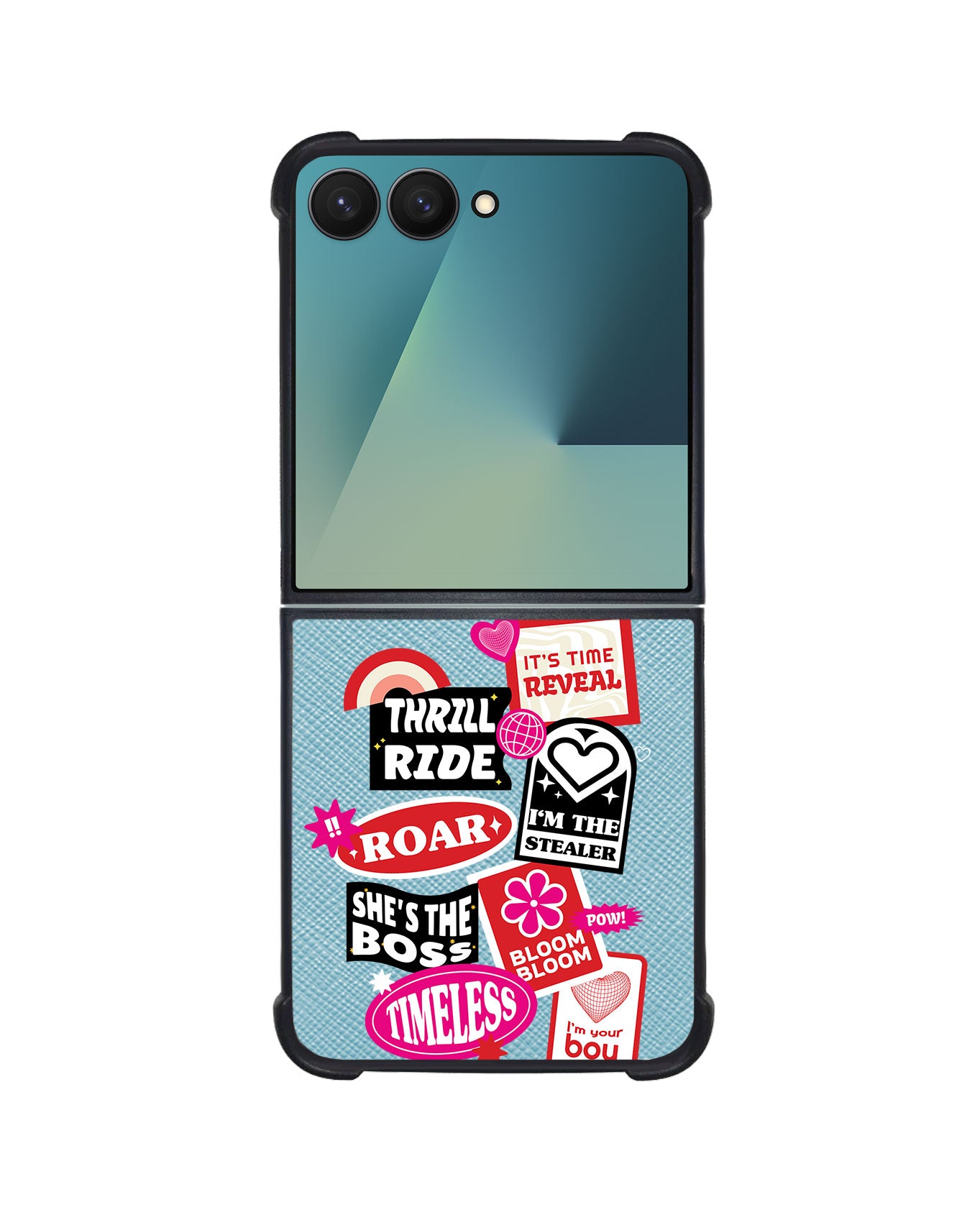 Android Flip / Fold Leather Grip - The Boyz Sticker Pack