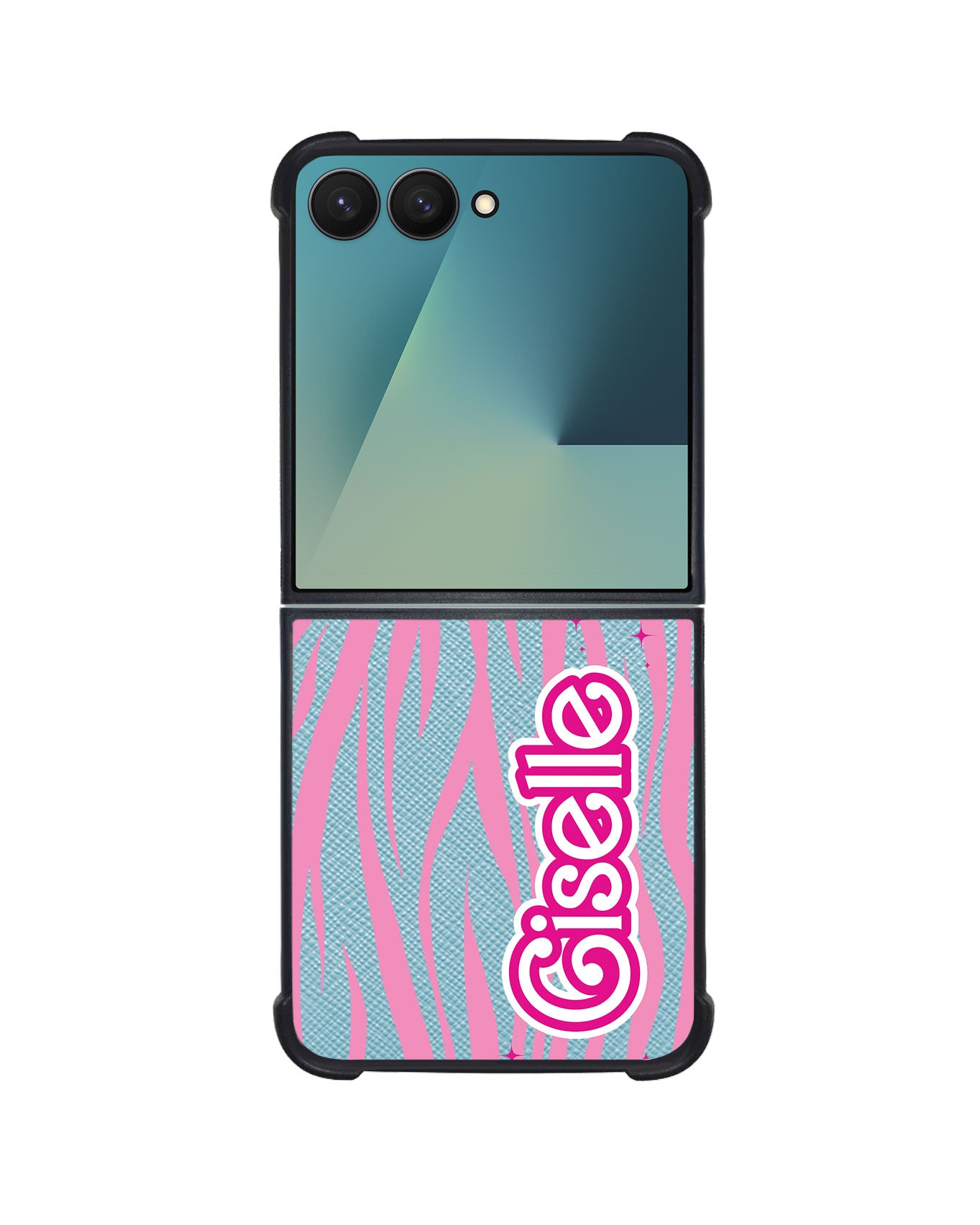 Android Flip / Fold Leather Grip - Barbie Zebra Pattern