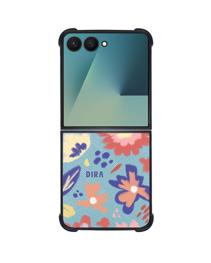 Android Flip / Fold Leather Grip - Flower Lovers
