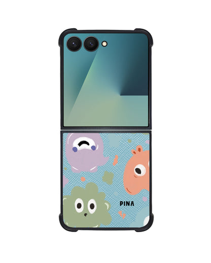 Android Flip / Fold Leather Grip - Cute Monster 2.0