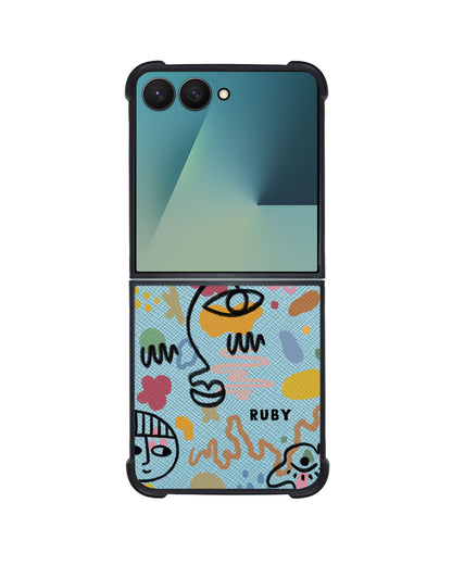 Android Flip / Fold Leather Grip - Abstract 3.0