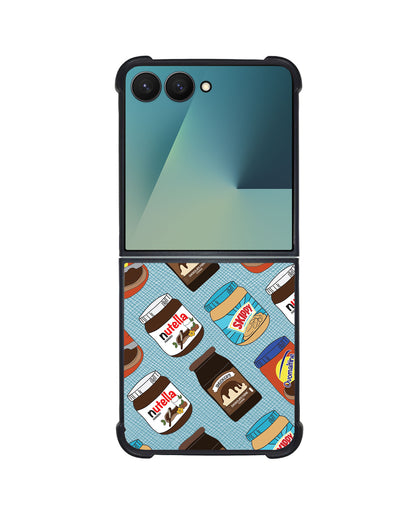 Android Flip / Fold Leather Grip - Choco Spread