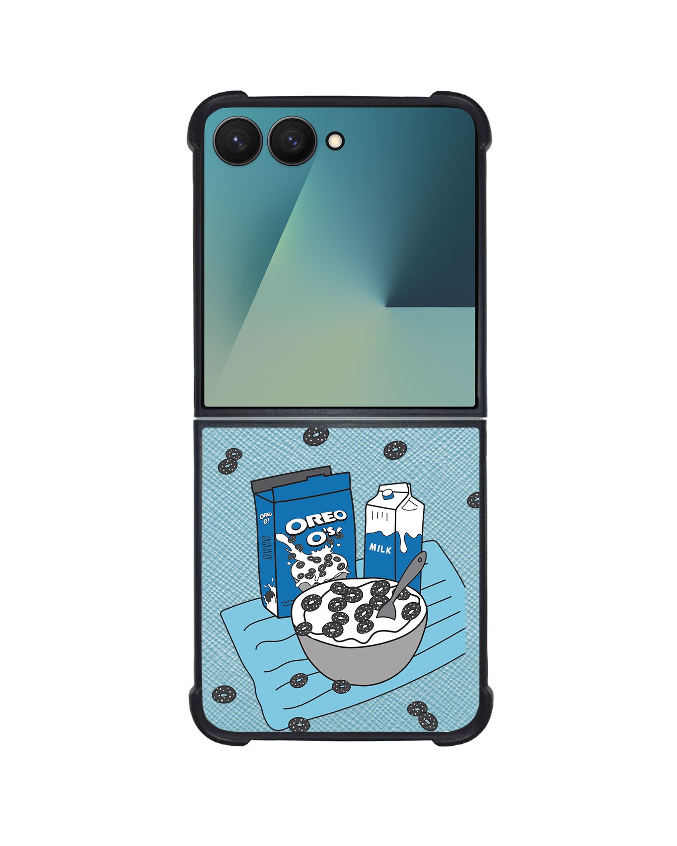 Android Flip / Fold Leather Grip - Cereal O's 1.0