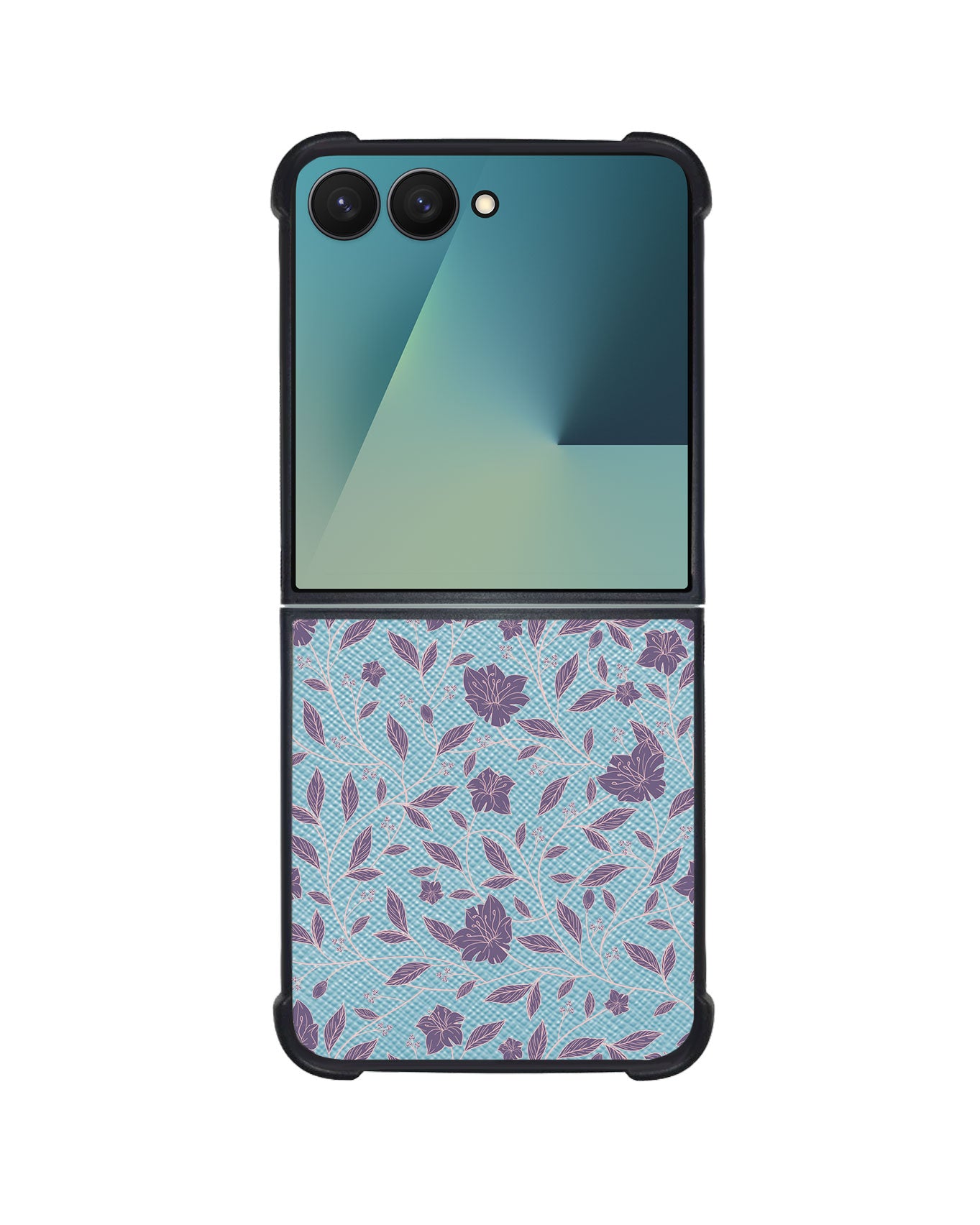 Android Flip / Fold Leather Grip - Sketchy Flower 4.0