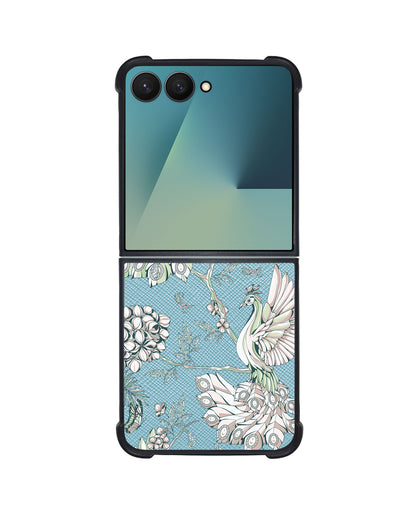 Android Flip / Fold Leather Grip - Peacock 4.0