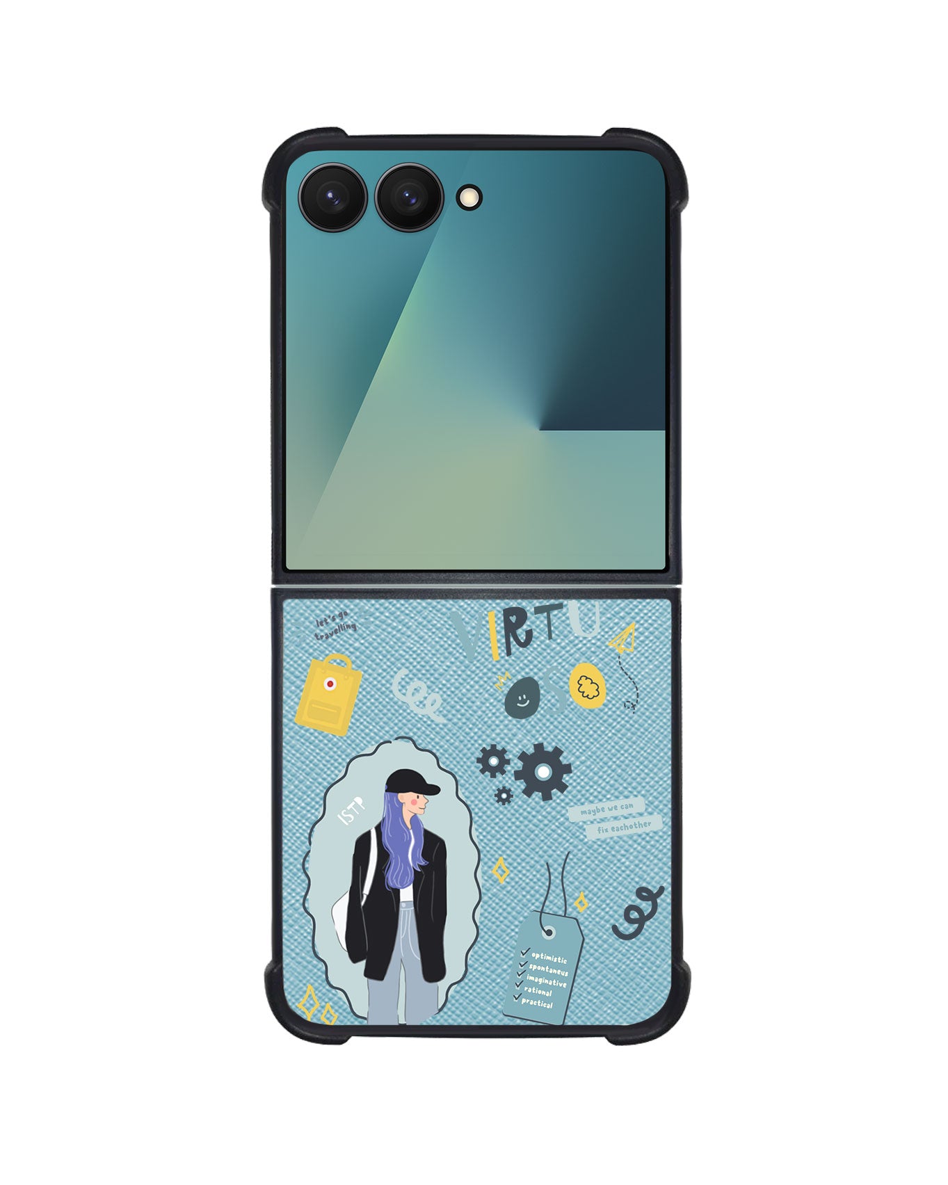 Android Flip / Fold Leather Grip - ISTP