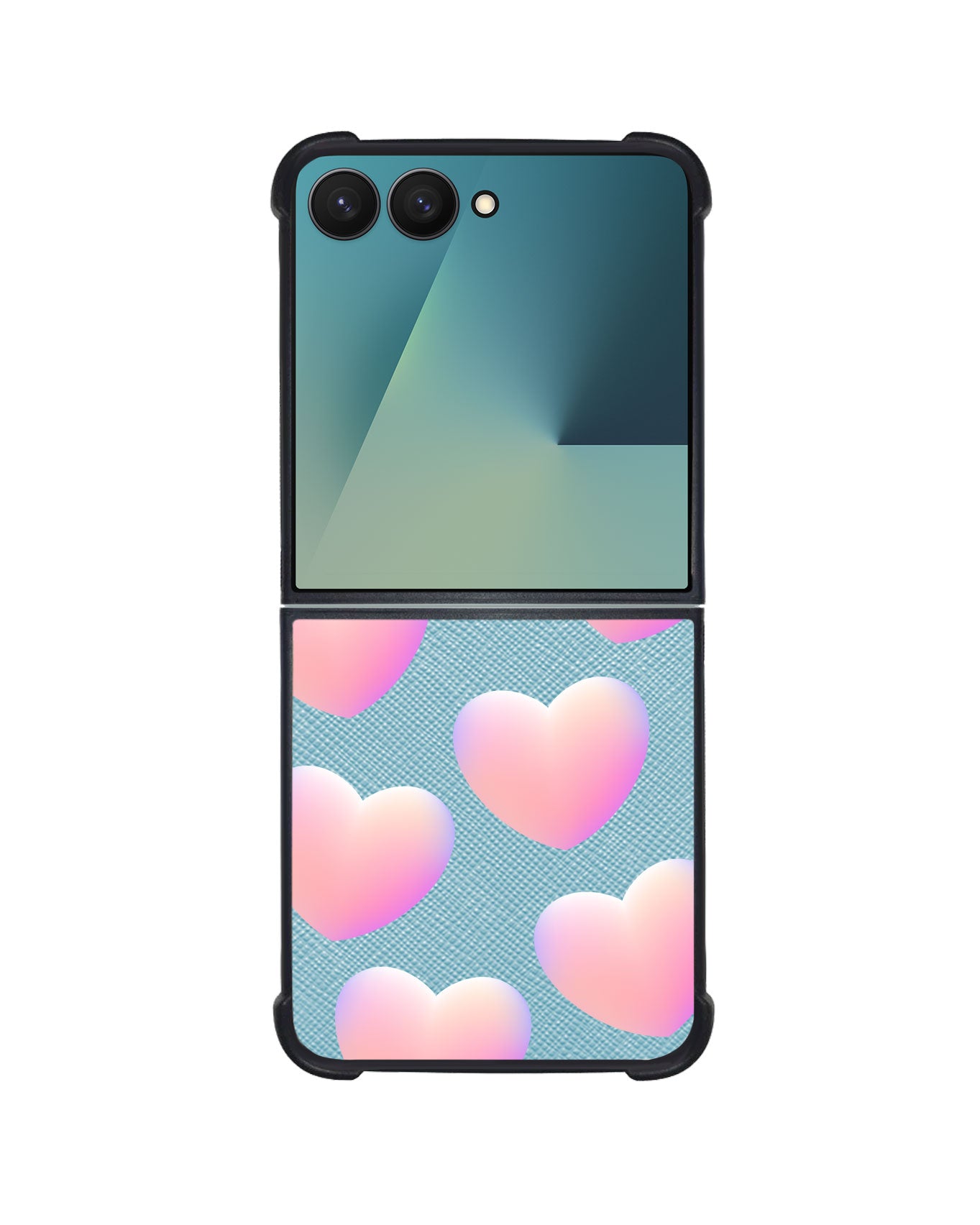 Android Flip / Fold Leather Grip - Love Shapes