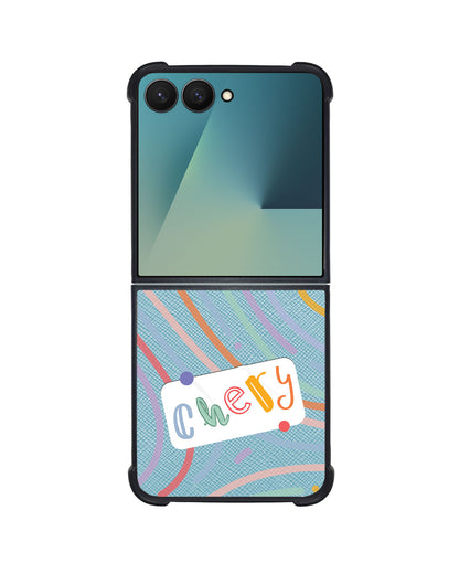 Android Flip / Fold Leather Grip - Doodle Monogram 2.0
