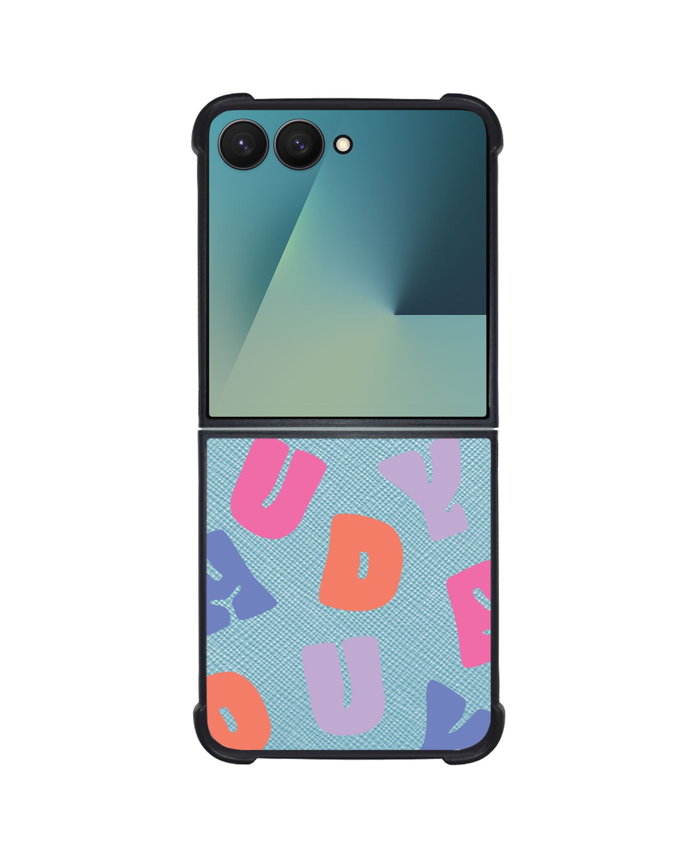 Android Flip / Fold Leather Grip - Chubby Monogram