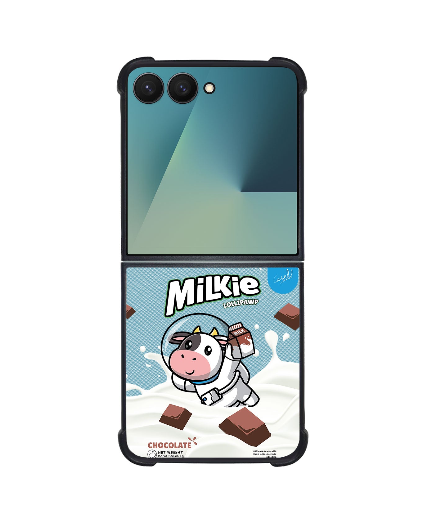 Android Flip / Fold Leather Grip - Milkie