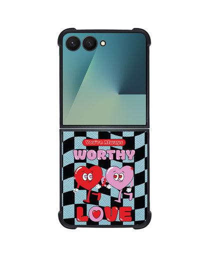 Android Flip / Fold Leather Grip - Worthy Love