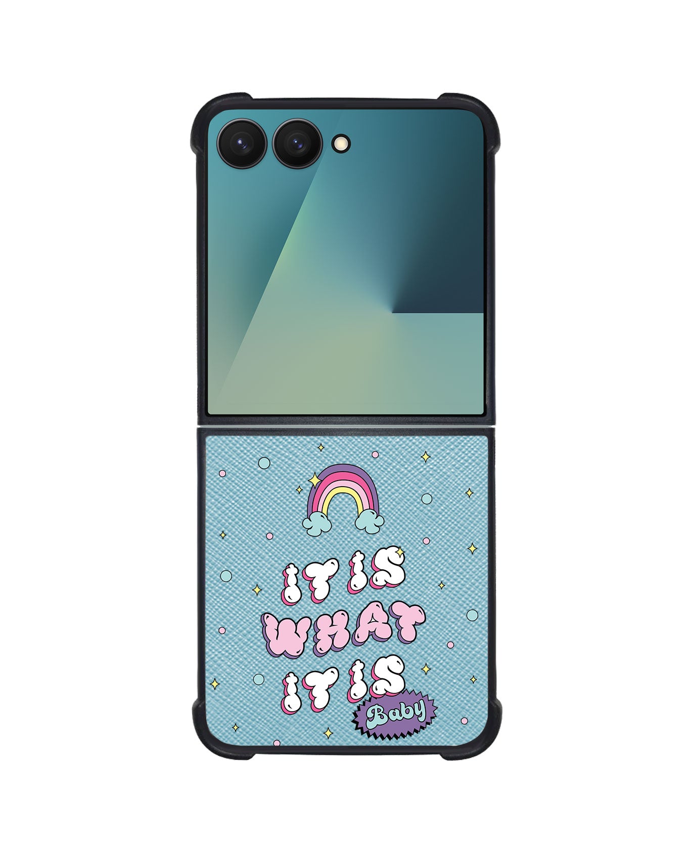 Android Flip / Fold Leather Grip - It Is What It Is Baby