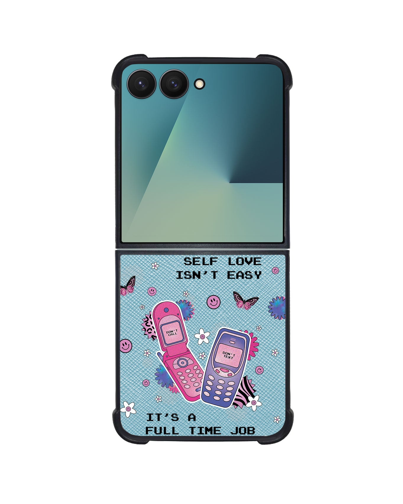 Android Flip / Fold Leather Grip - Busy Love Myself