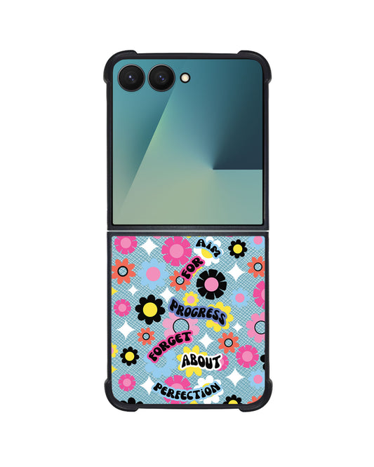 Android Flip / Fold Leather Grip - Aim Progress Not Perfection