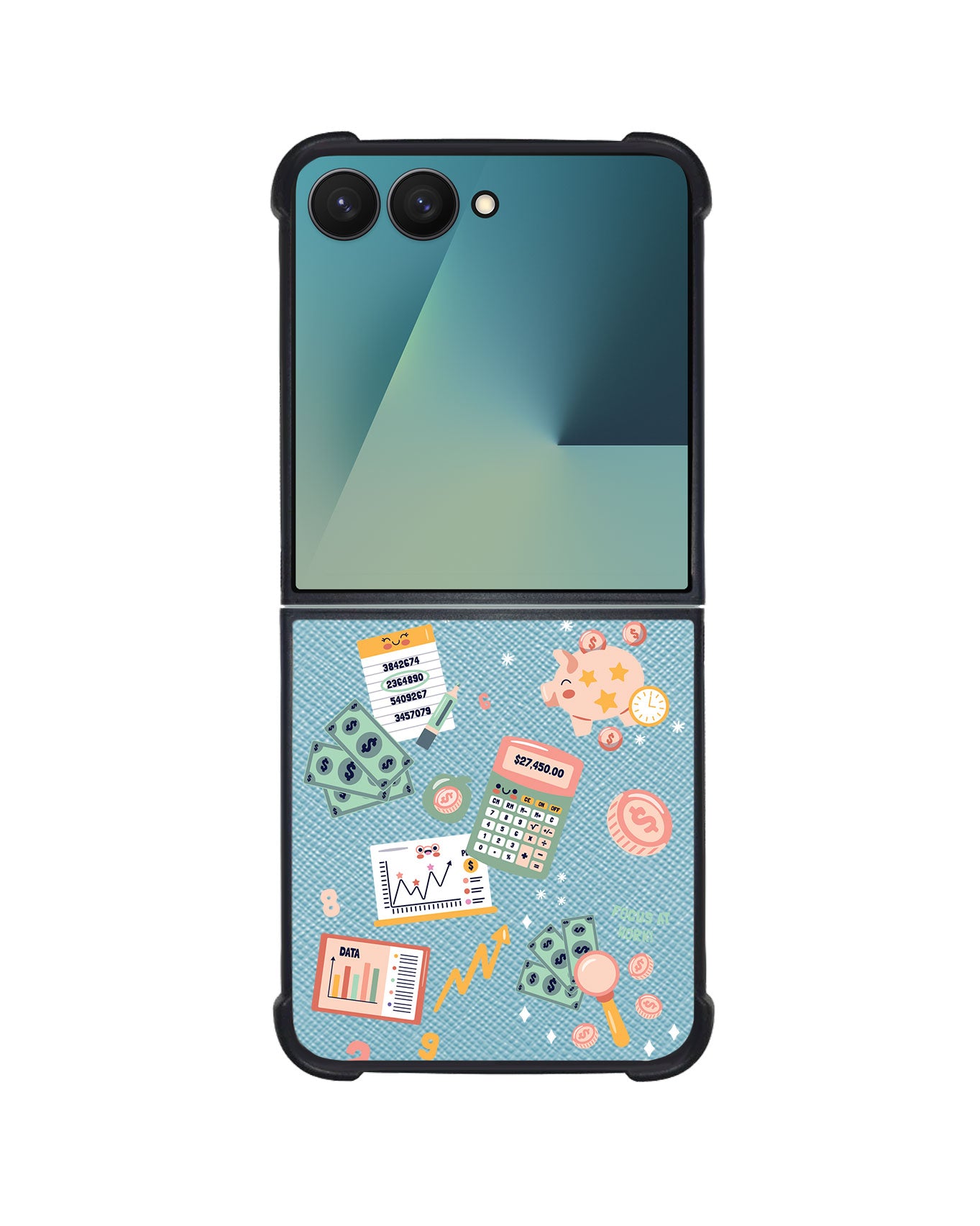 Android Flip / Fold Leather Grip - Finance
