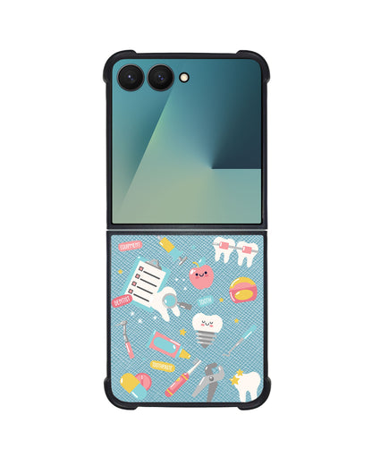 Android Flip / Fold Leather Grip - Dentist