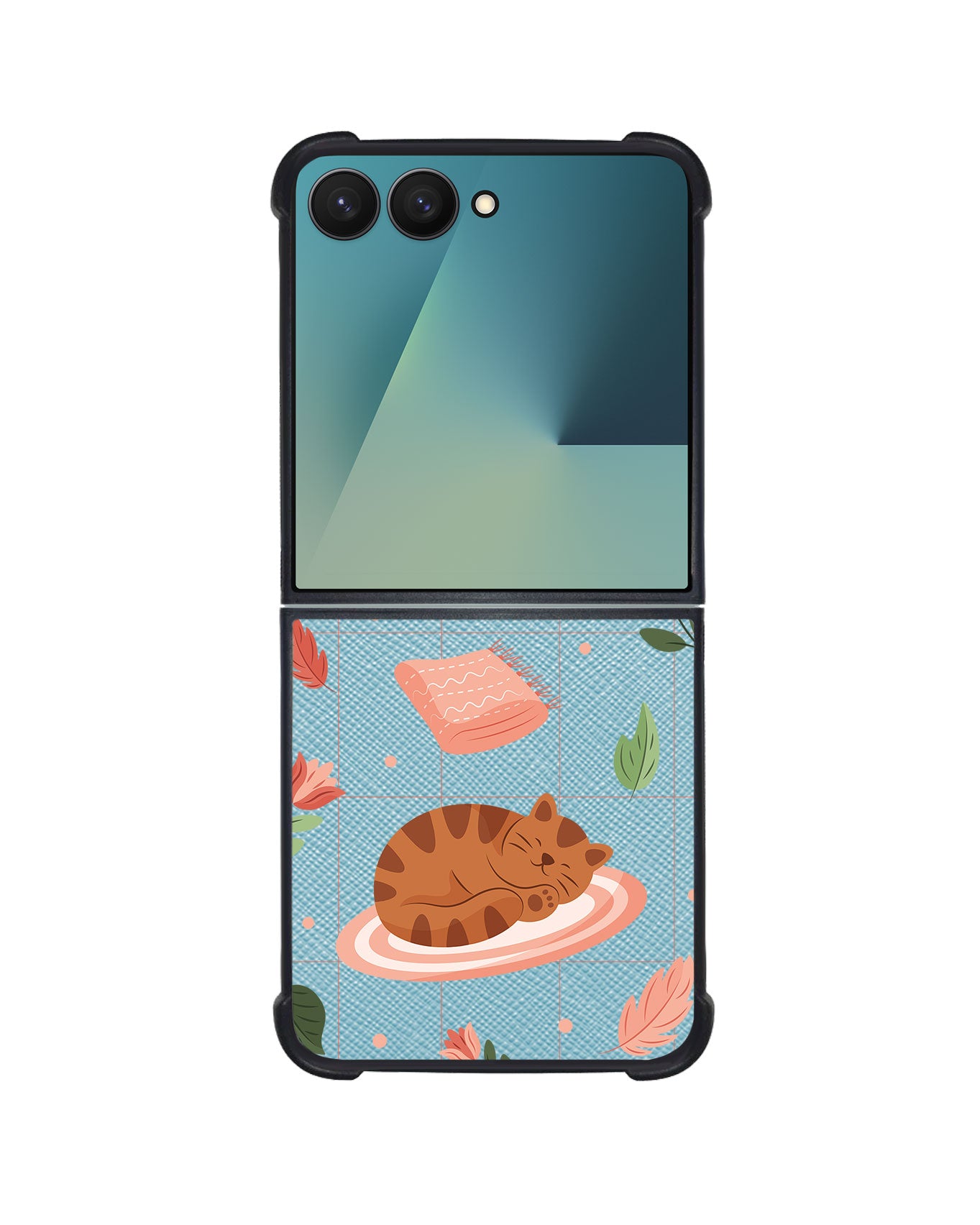 Android Flip / Fold Leather Grip - Sleepy Autumn