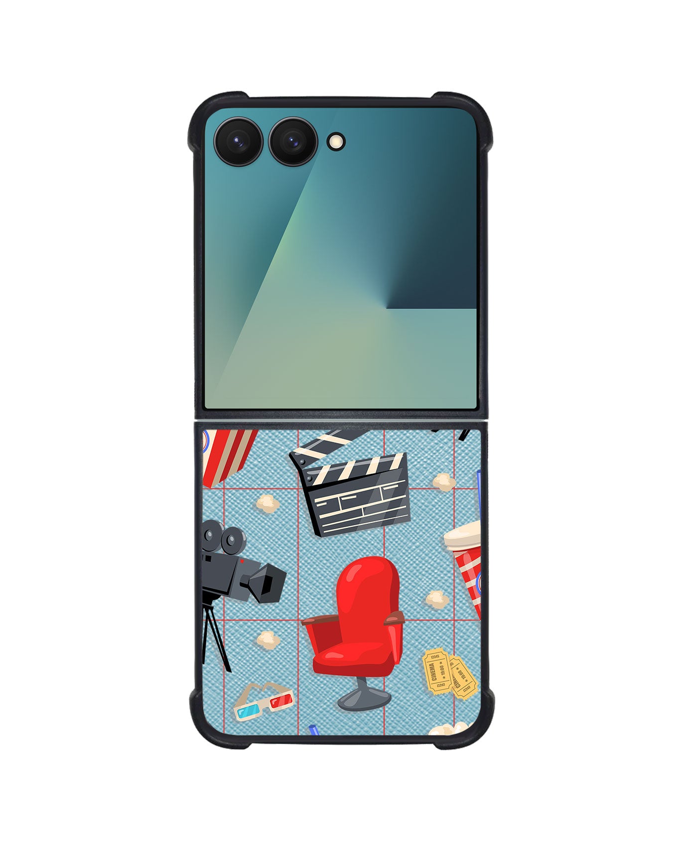 Android Flip / Fold Leather Grip - Movie Night