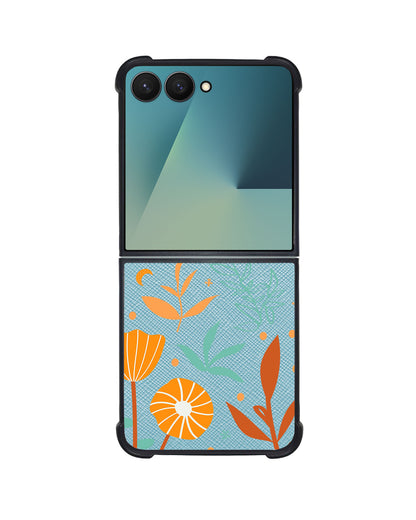 Android Flip / Fold Leather Grip - Autumn Botanical