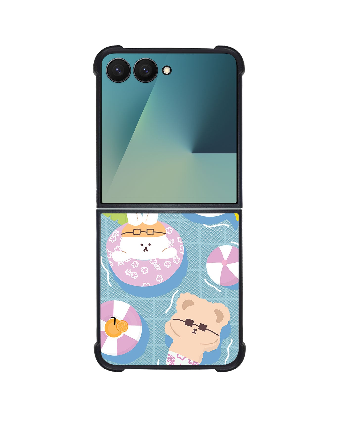 Android Flip / Fold Leather Grip - Pool Party 2.0