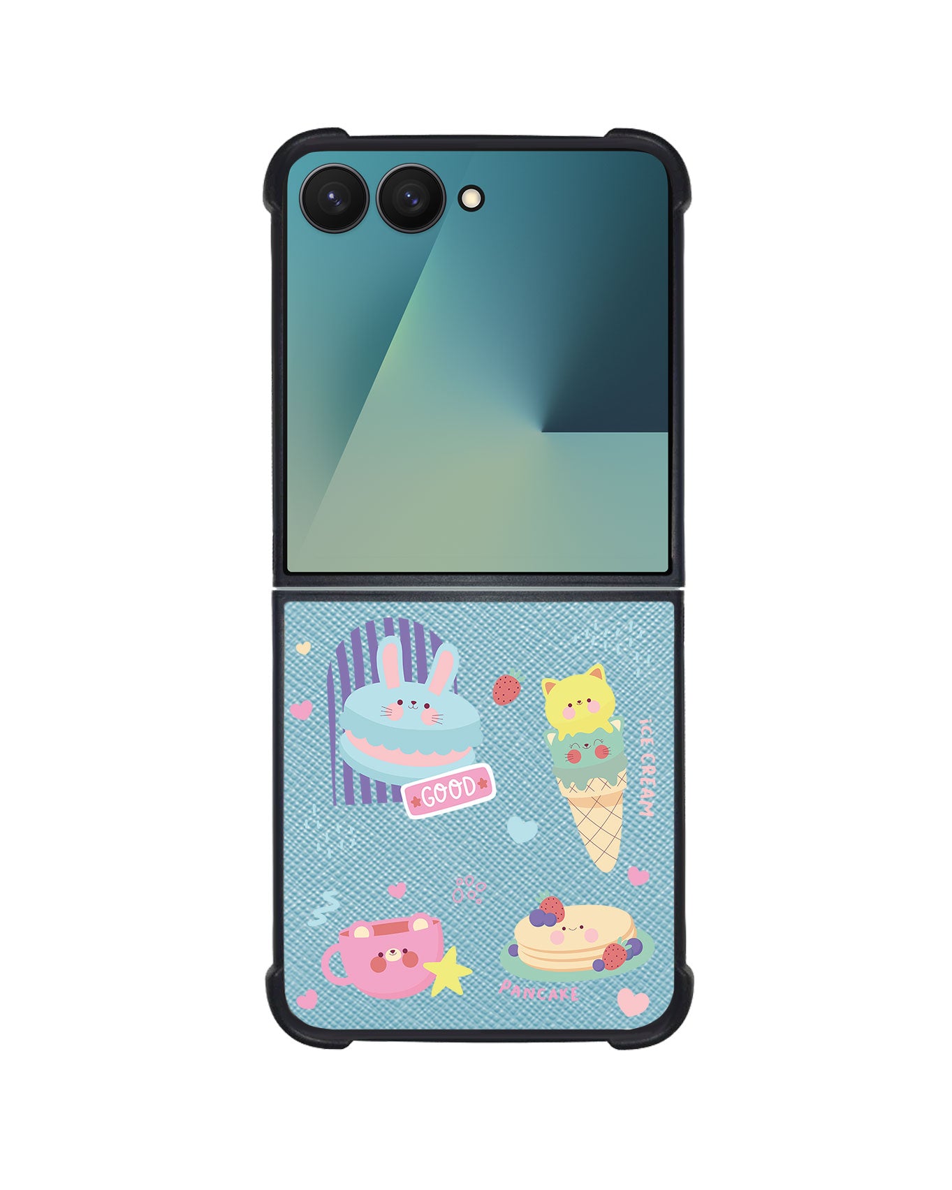 Android Flip / Fold Leather Grip - Sweet Cafe