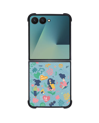 Android Flip / Fold Leather Grip - Self Love Sticker Pack 2.0