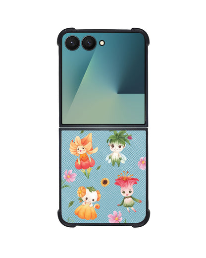 Android Flip / Fold Leather Grip - Magical Garden