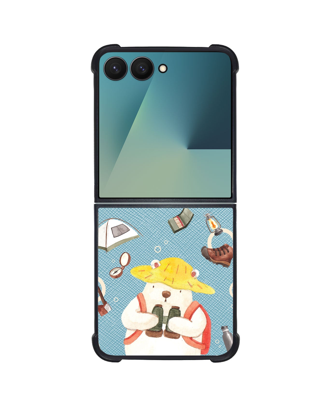 Android Flip / Fold Leather Grip - Advanture of Bear