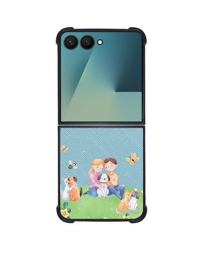 Android Flip / Fold Leather Grip - Adorable Animals