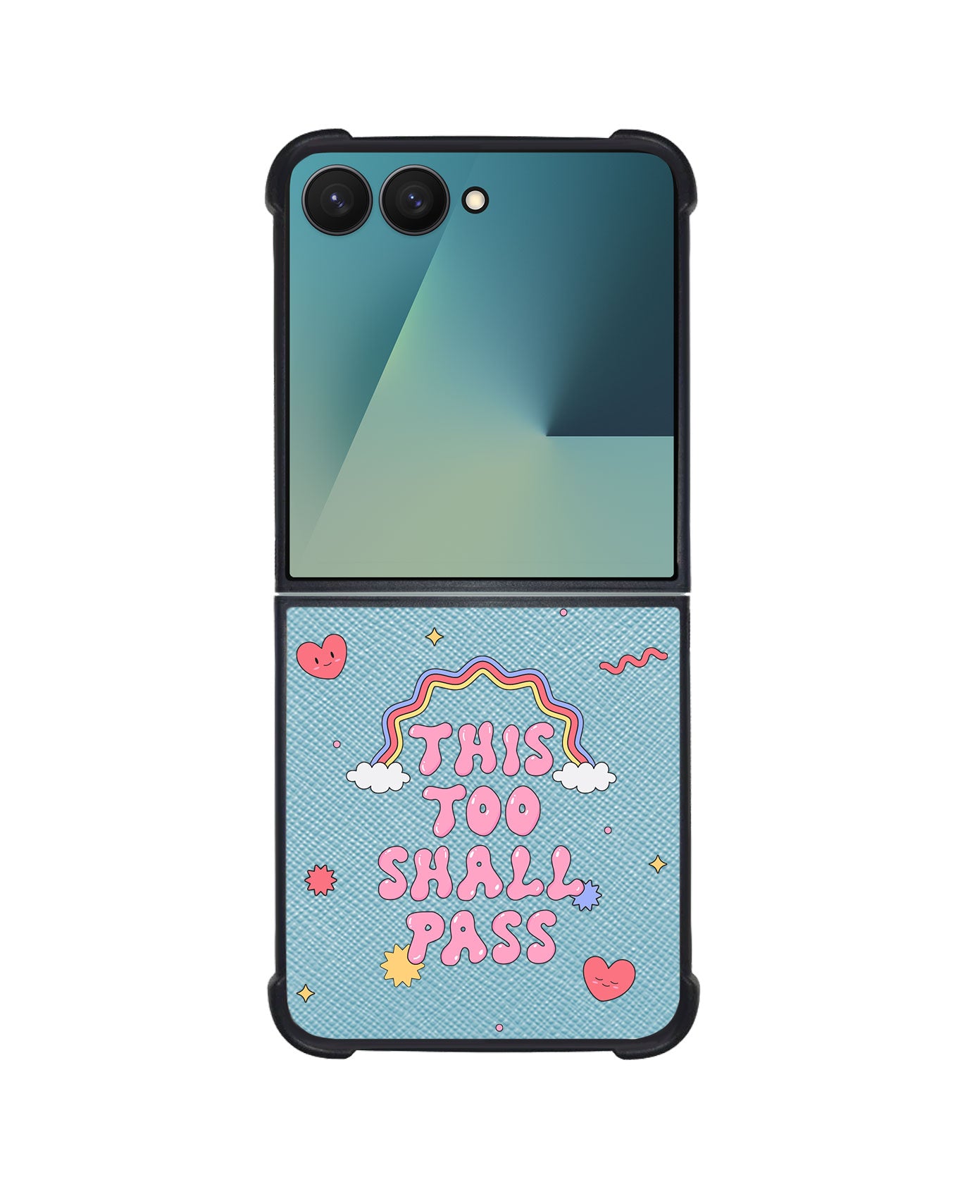 Android Flip / Fold Leather Grip - This Too Shall Pass