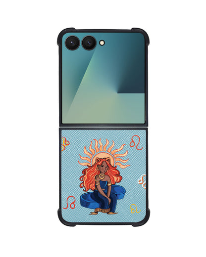 Android Flip / Fold Leather Grip - Leo