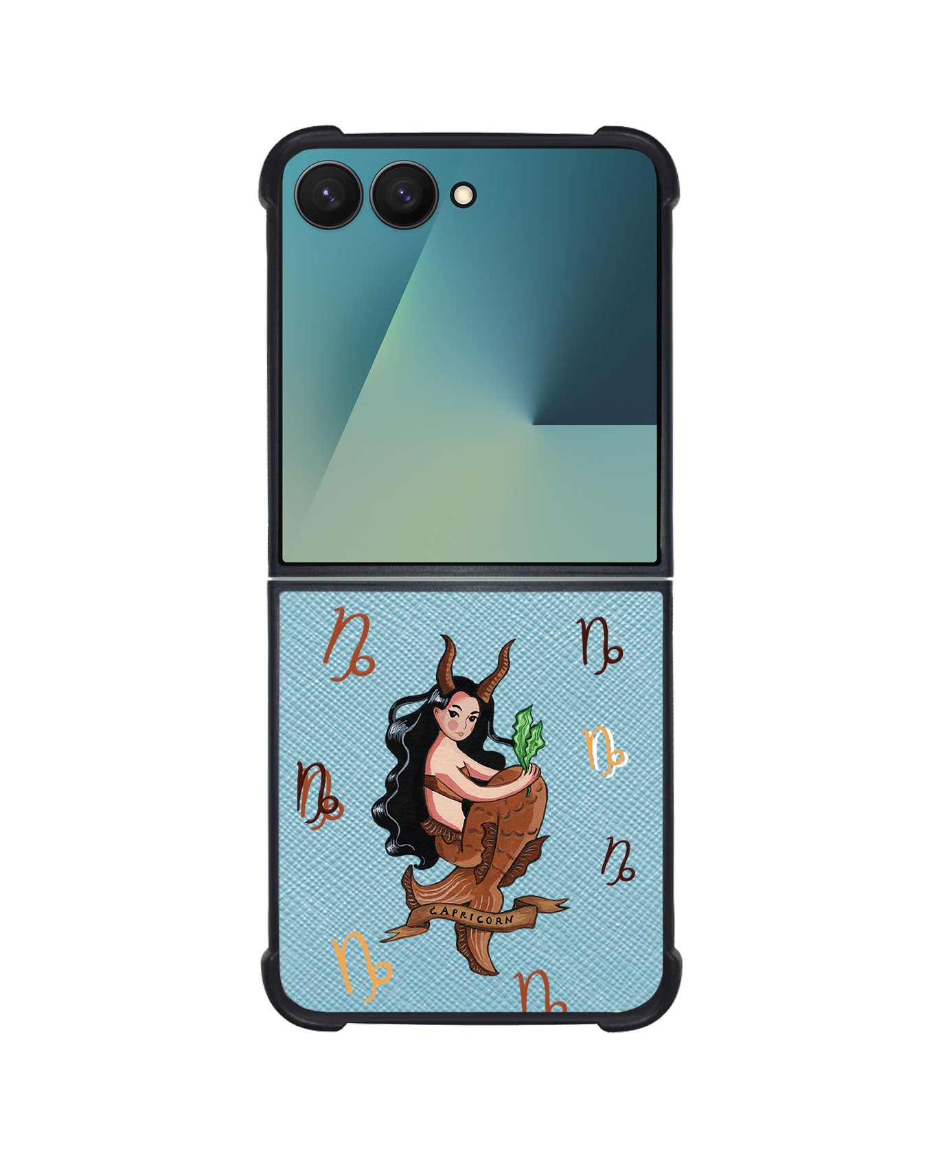 Android Flip / Fold Leather Grip - Capricorn