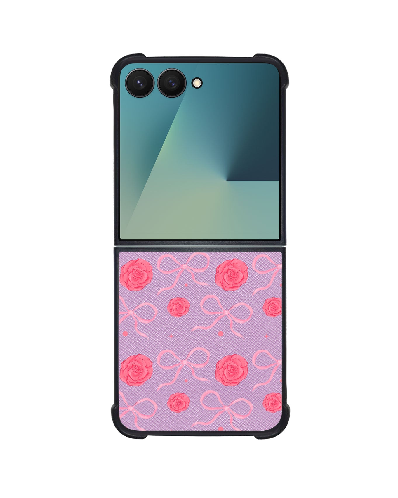 Android Flip / Fold Leather Grip - Coquette Rose