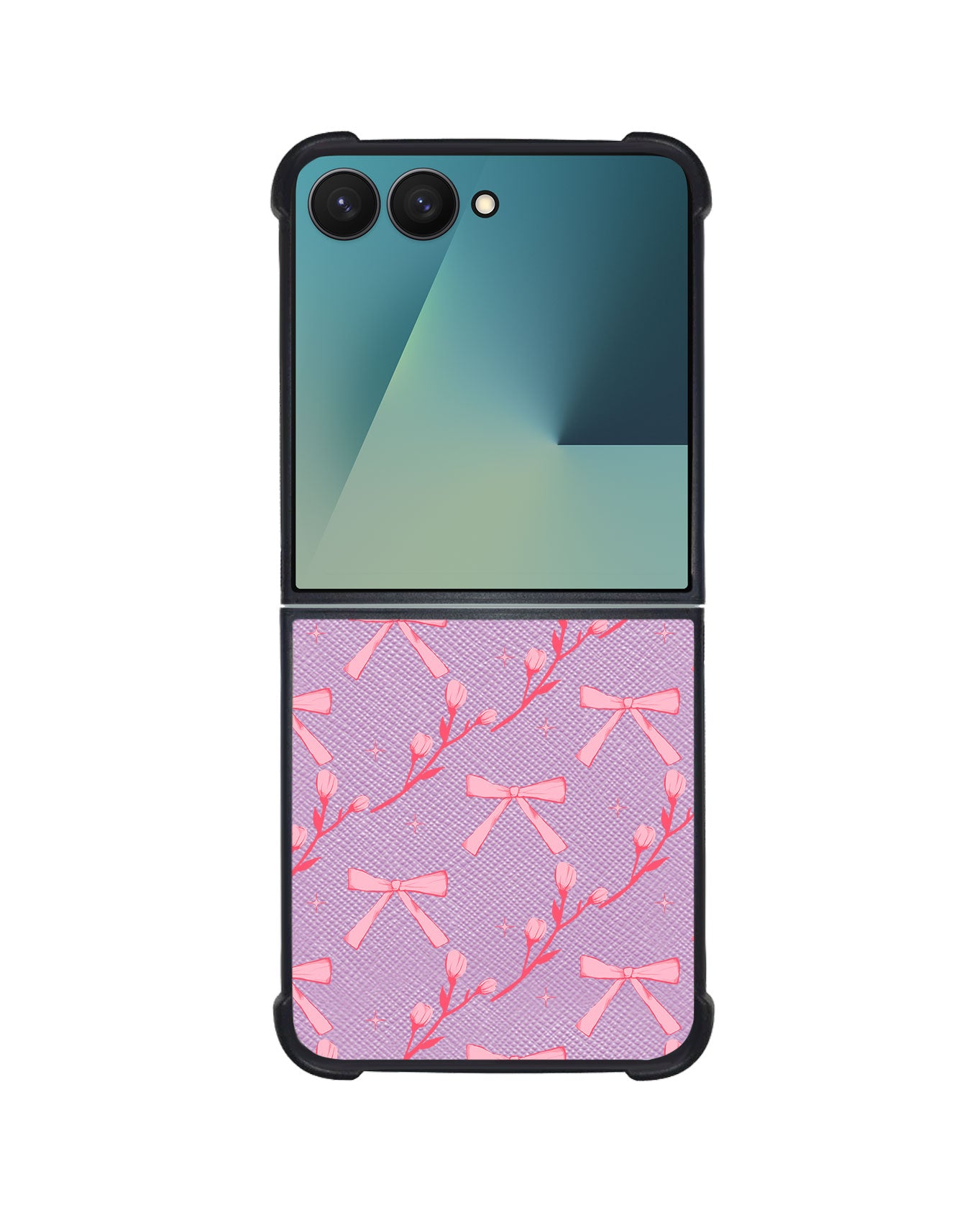 Android Flip / Fold Leather Grip - Coquette Floral