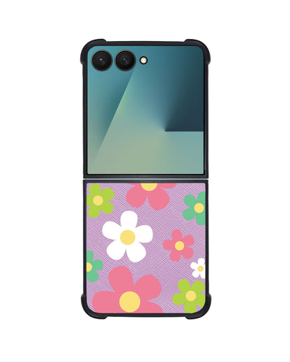 Android Flip / Fold Leather Grip - Daisy Wild