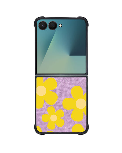 Android Flip / Fold Leather Grip - Daisy Sunshine